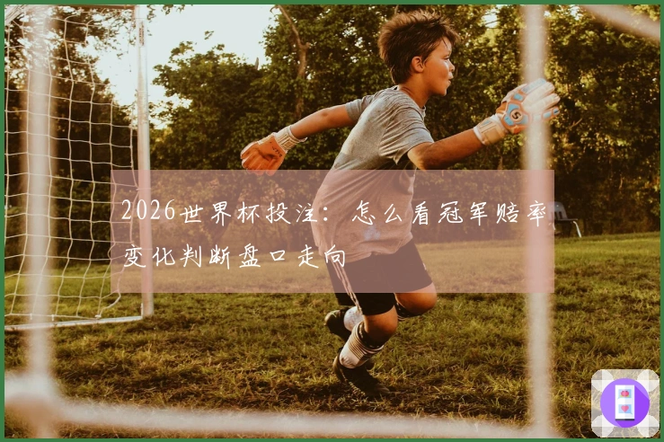 2026世界杯投注：怎么看冠军赔率变化判断盘口走向